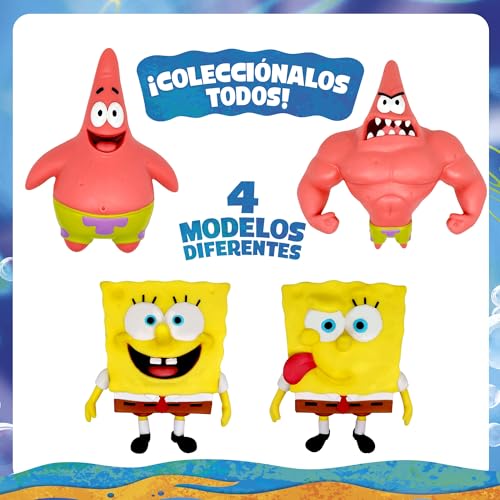 Miniatura 3 de Bizak Monsterflex Bob Esponja Figura Bob Esponja, Muñeco Súper Extensible Y Elástico, Producto Oficial, 4 Modelos Para Coleccionar, Para Fans Y Niños Desde 6 Años 64393003-1