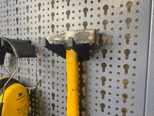 C3E 2x Doppelhaken Hammerhalterung passend für Küpper Lochwand und Eurolochung 45 mm Eurolochwand - Alle Lochwände - Systemhalter - Lochwand Zubehör