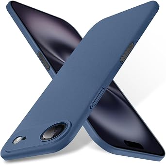 Bastmei for iPhone Air Case, Minimalist Phone Cases Extremely Light Ultra-Light Super Slim Thin Camera Protection Hard PC Cover for iPhone 17 Air 6.55" 2025 Gravel Blue