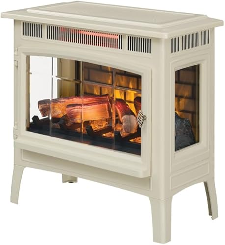 Miniatura 81 de Duraflame DFI-5010 - Estufa infrarroja en 3D para chimenea eléctrica con control remoto Negro,Bronce,Canela,Gris francés,Azul