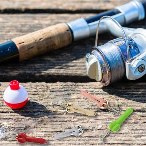 5 Pcs Fishing Spoons Lures Metal Hard Baits Funny Fishing Spinner Lures with Triple Hooks for Saltwater Freshwater Trout Bass Salmon Fishing (Medium size: 15g) - Image 7