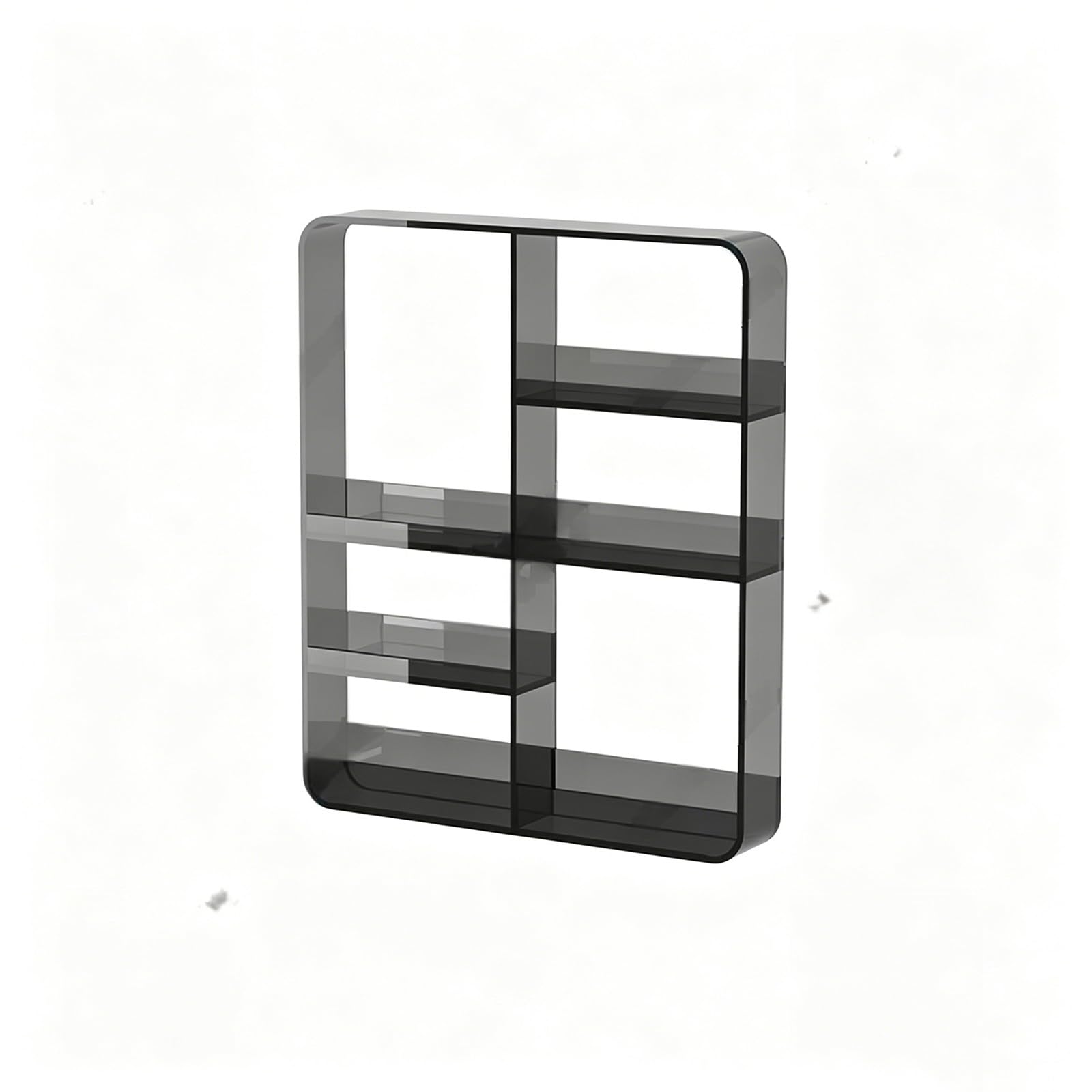 Dexinhdh E Clear Acrylic Floating Shelves, Wall-Mountabl Craft Paints Holder, No-Drill Vanity Cosmetics Storag Cabinet For Bedroom, Bathroom, Kitchen, Living Room Decor(E)