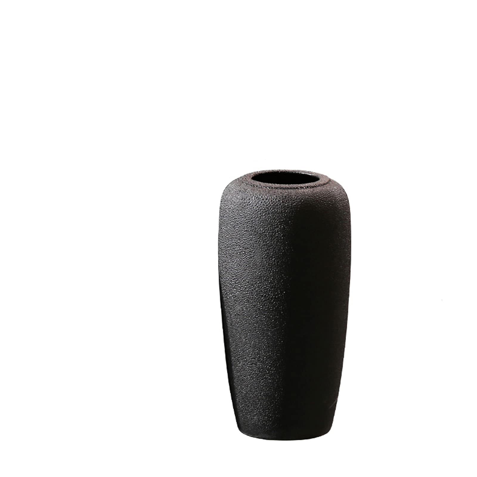 asdchZen Black Vase, Living Room Bubble Ceramic Vase Extra Large Floor Vase Corridor Corner Of Banquet Hall Decorative Vase,20 * 40CM