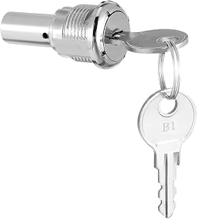 Vending Machine Lock and Key Set for Gumball Candy Dispenser Secure Tubular Lock Replacement with 2 Keys Fits Most Vending Machines 1.57X0.86X0.86In