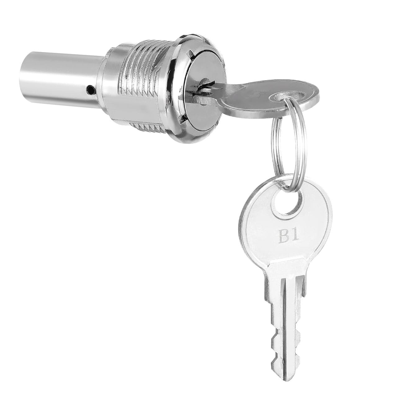 Angoily Gumball Machine Lock Replacement Tubular Vending Machine Lock with 2 Keys Candy Keys Spare Part for Candy Dispenser and Gumball 1.57 X 0.86 X 0.86 in
