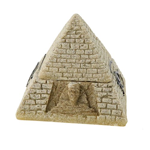 Sandstone Ancient Egyptian Pyramid Eye Of Horus Hinged Jewelry Box Creative Decoration Storage Container Box Figurine Statue For Home Decoration Crafts Gifts #TOP3