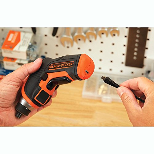 BLACK+DECKER 4V MAX Cordless Screwdriver with LED Light (BDCS30C)