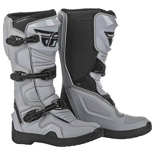 FLY Racing Maverik Boots for Motocross, Off-road, and ATV riding (SZ 10,GREY/BLACK)