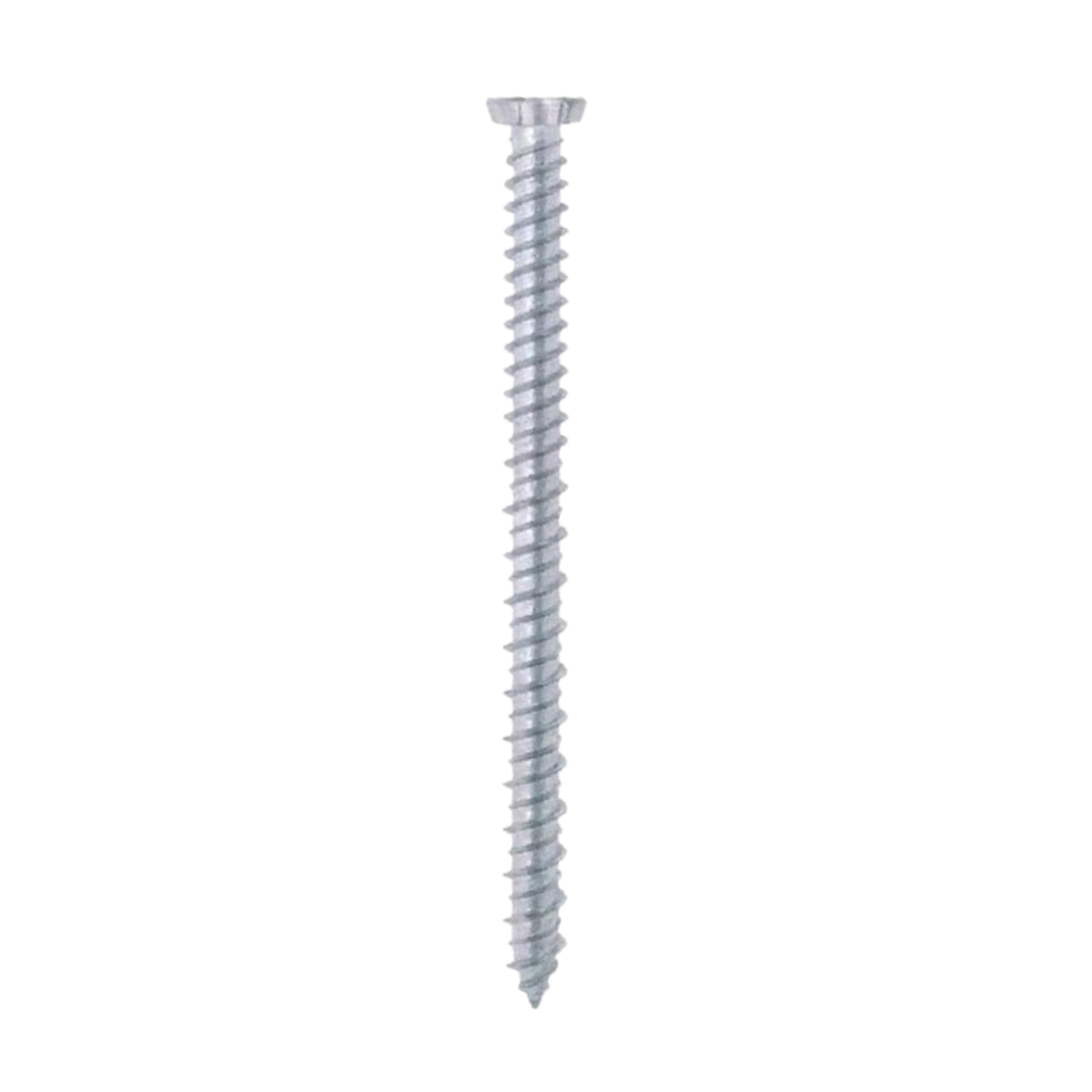 Lot de 100 Vis d'Ancrage Direct pour Béton, Murales Sans Cheville, Empreinte Torx. Turbo pour Ciment - TPS Tête Fraisée 7,5 x 120 mm