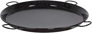 Cofan Paellera de Acero Esmaltado | Formato Tradicional | Paellera con 4 Asas | Diámetro 80 cm | 40 Raciones