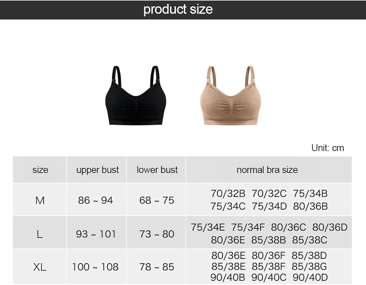 IloveSIA 3er Pack Still-BH Damen - Nahtloser Schwangerschafts & Still-BH