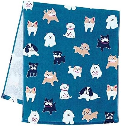 KurochikuMade in Japan Cotton Gauze Face Towel (Lovely Dogs)