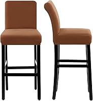 Vista 7 de H.VERSAILTEX Funda elástica 100% impermeable para taburete de bar, funda para silla de pub, funda para taburete de mostrador, para comedor