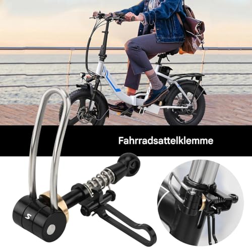 Abrazadera para bicicleta con clip de tubo de sillín y liberación rápida 3