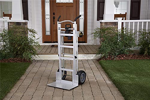Cosco 3-In-1 Aluminum Hand Truck/Assisted Hand Truck/Cart W/ Flat Free Wheels #TOP1