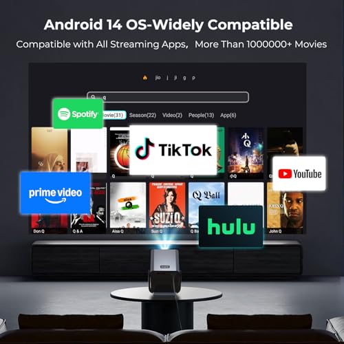 Portable Smart Projector 4K Support