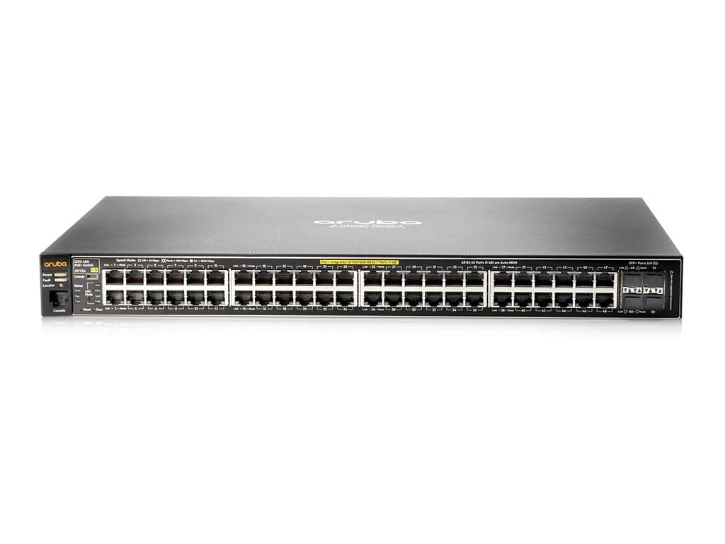 Hewlett Packard Enterprise 2530-48G-PoE+ Switch, 642695, 817553 Aruba 2530 48G PoE+, Managed, L2, Gigabit Ethernet (10/100/1000), Power Over