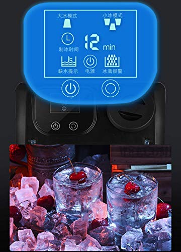 Fabricadora de hielo portátil automática para hogar miniatura 3