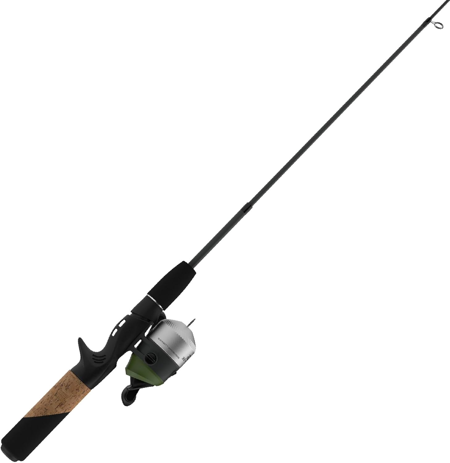 Zebco 33 Micro Adventure Spincast Reel and Fishing Rod Combo, 36-Inch Telescopic Rod, Ultra-Light Power, Moderate Action, Silver/Green
