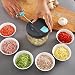 Produktbild Zwiebelschneider mit Seilzug,Zwiebelhacker Zwiebel Zerkleinerer Manuell Multizerkleinerer Gemüseschneider Mixer Obstzerkleinerer für Gemüse Obst Salat,Hand Onion Chopper Cutter Edelstahl Klinge 900ML