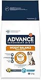 Advance Veterinary Diets Weight Balance Medium Maxi Crocchette Cane 3 kg - Cibo Secco Dietetico per Perdita Peso, Mangime Light Saziante Gusto Pollo, Mantiene Massa Muscolare, Adult