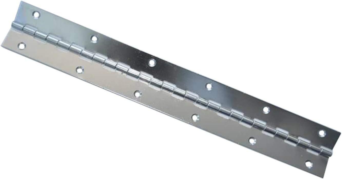 Marine Grade Stainless Steel 14 X 2 INCH Boat Piano Hinge Continuous Hinge with Hole, Polished Finish Home Furniture Hardware Door Hinge