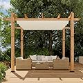 GarveeHome 10×10 ft Aluminum Pergola with UPF 50+ Adjustable Canopy – Heavy Duty Rust-Proof Outdoor Gazebo for Patio, Backyard & Poolside, Weather-Resistant Steel Frame, Easy Assembly