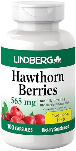 Lindberg Hawthorn Berry Capsules | 565Mg | 100 Count | Traditional Herb | Non-Gmo, Gluten Free Supplement #TOP8