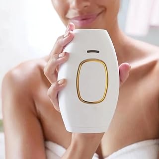 Depilador a Laser, Removedor de Cabelo a Laser com Dois Modos, Cinco Níveis de Energia, Indolor, Unisex (Branco) - Produto 10 mais recomendado com 3.6 estrelas