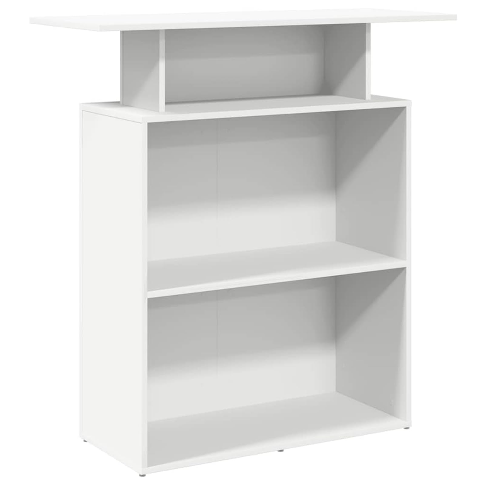 Swpsd Reception Desk White 100x40x104 cm Engineered Wood Reception desk Model859051