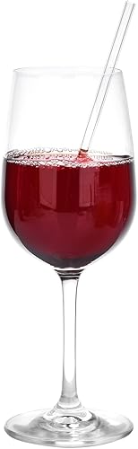 Miniatura 4 de ALINK Pajitas cortas de vidrio, 6 pulgadas, pequeñas, reutilizables, de vidrio transparente, para café, cóctel, martinis, agitadorespajitas, paquete