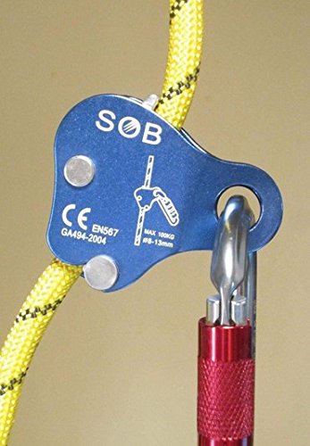 Yundxi Rope Grab Adjuster Lanyard Arborist Gear Kit Fits Rope 8-13mm for 100KG Load Climbing Caving Exploring Rappelling (Rope Grab) - Thumbnail 6