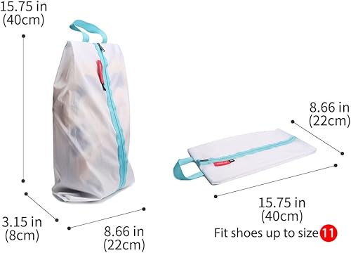 Miniatura 3 de pack all Water Resistant Travel Shoe Bags, Shoe Storage Organizer Shoe Pouch with Zipper, for Men and Women