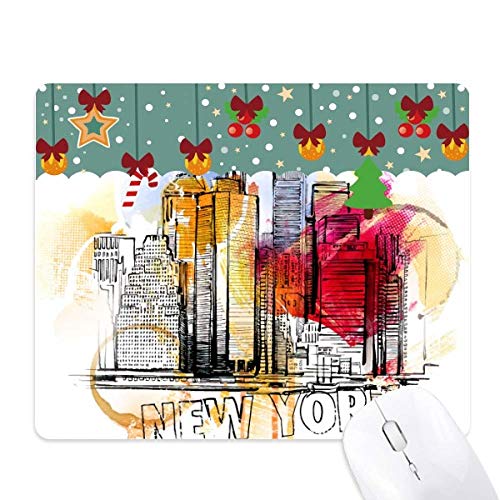 Alfombrilla de ratón navideña de Nueva York, el regalo ideal para estas fiestas