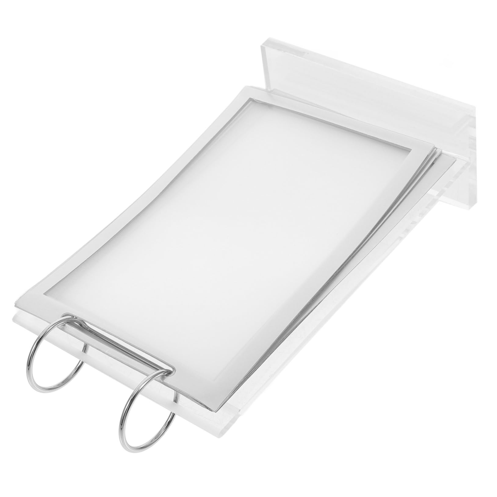 NUOBESTY 3stücke Menühalter Tischdisplay Stand Tischaufsteller Mit Stabiler Basis Für Vertikale Werbung Transparentes Für Menüs Preisschilder Tischkarten