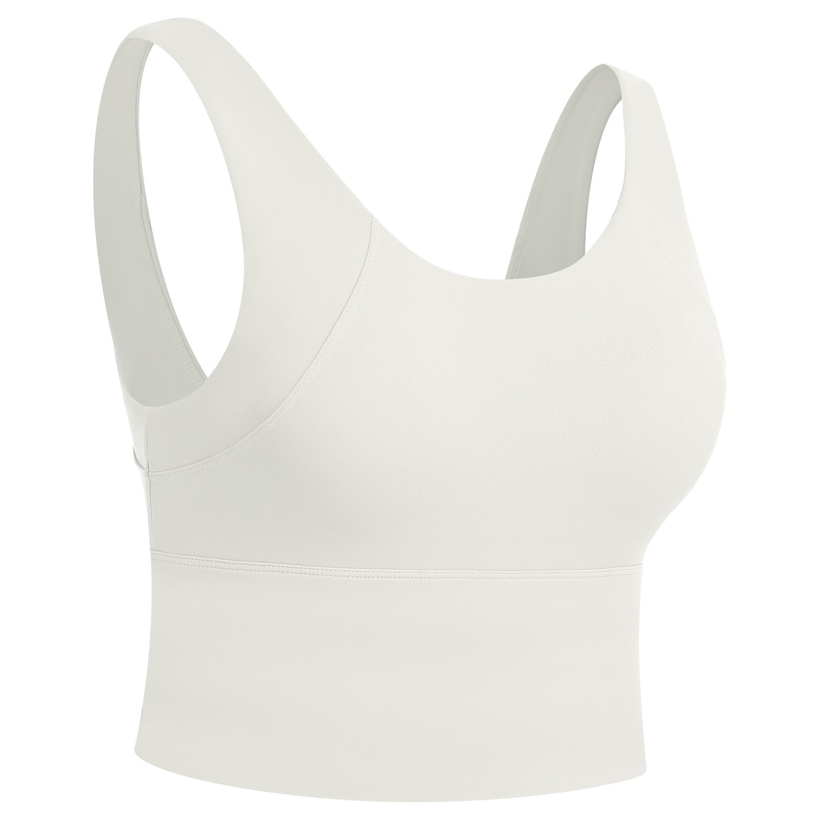 IDOPIP Reggiseno sportivo da donna: forte tenuta, senza cuciture, senza ferretto, reggiseno push up crop top, elastico per il benessere, senza stiratura, morbido fitness, corsa, jogging, profondo, V