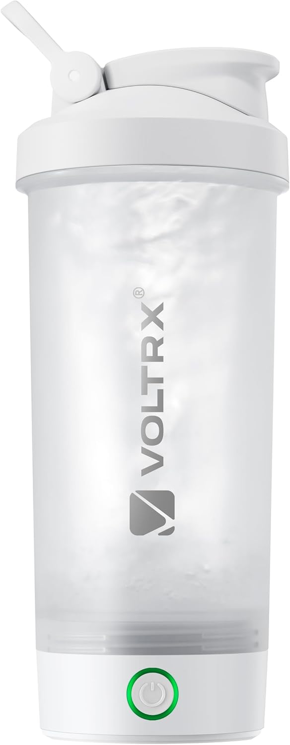 VOLTRX Protein Shaker Bottle, Merger USB C Rechargeable Electric Protein Shake Mixer, Shaker Cups for Protein Shakes and Meal Replacement Shakes, BPA Free, 24oz