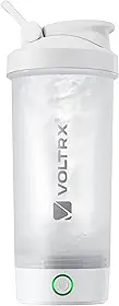 VOLTRX Garrafa coqueteleira de proteína, misturador elétrico recarregável por USB C, coqueteleira para shakes de proteína e shakes de substituição de refeição, sem BPA, 680 g
