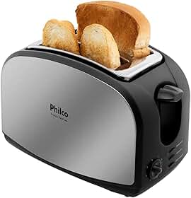 Torradeira, French toast inox, 900w, Preto, 220V, Philco