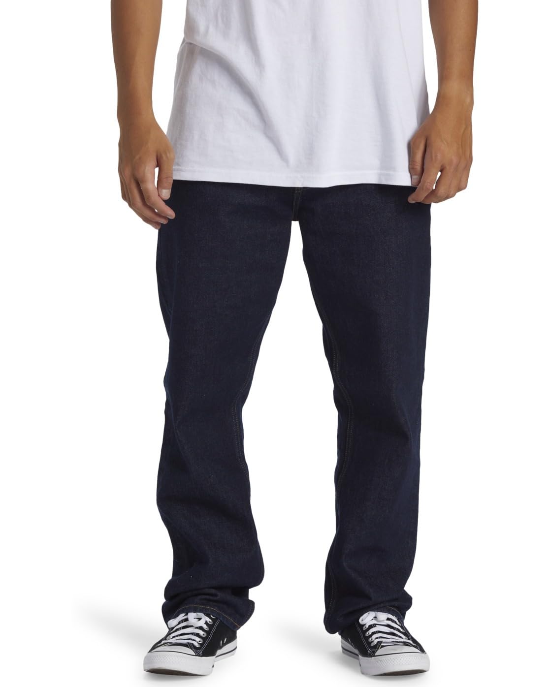 Quiksilver Straight Fit Jeans Modern Wave Rinse Men Blue 28/34