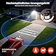 302 LED Strahler mit Bewegungsmelder Aussen, 1500LM Batteriebetriebene Aussenlampe, 6500K, IP65 Wasserdichte Außenstrahler, Hohe Helligkeit Sicherheitsleuchte Batterie für den Innen und Außenbereich