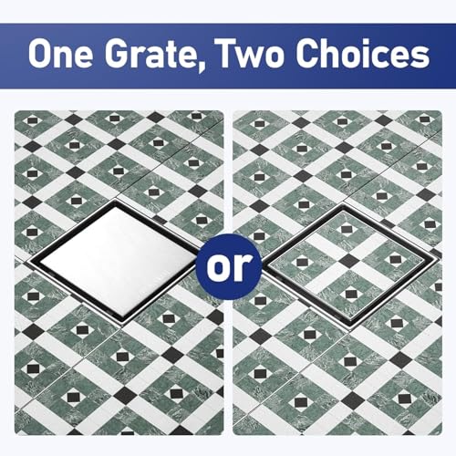Image of URBANMONK 5 x 5 Inch SS 304 Floor Drainer for Bathroom | Tiles Insert Bathroom Drainage Jali | Anti-Odour & Anti-Cockroach Jali for Bathroom Drain | Heavy Duty Bathroom Jali for Drain | 12 x 12 cm