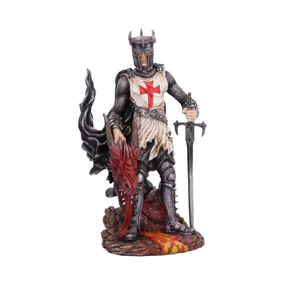 Nemesis Now Cinders Of Glory Fantasy Knight Statue - 12.5 In, Hand-Painted Resin, Figurines For Collectors, Fans Of Knights, And Home Decor