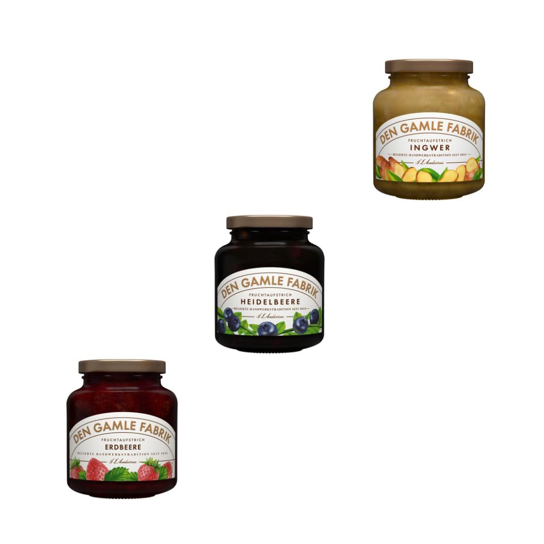 Den Gamle Fabrik Premium Marmeladen-MIX - 9x380g Gourmet Fruchtmarmelade