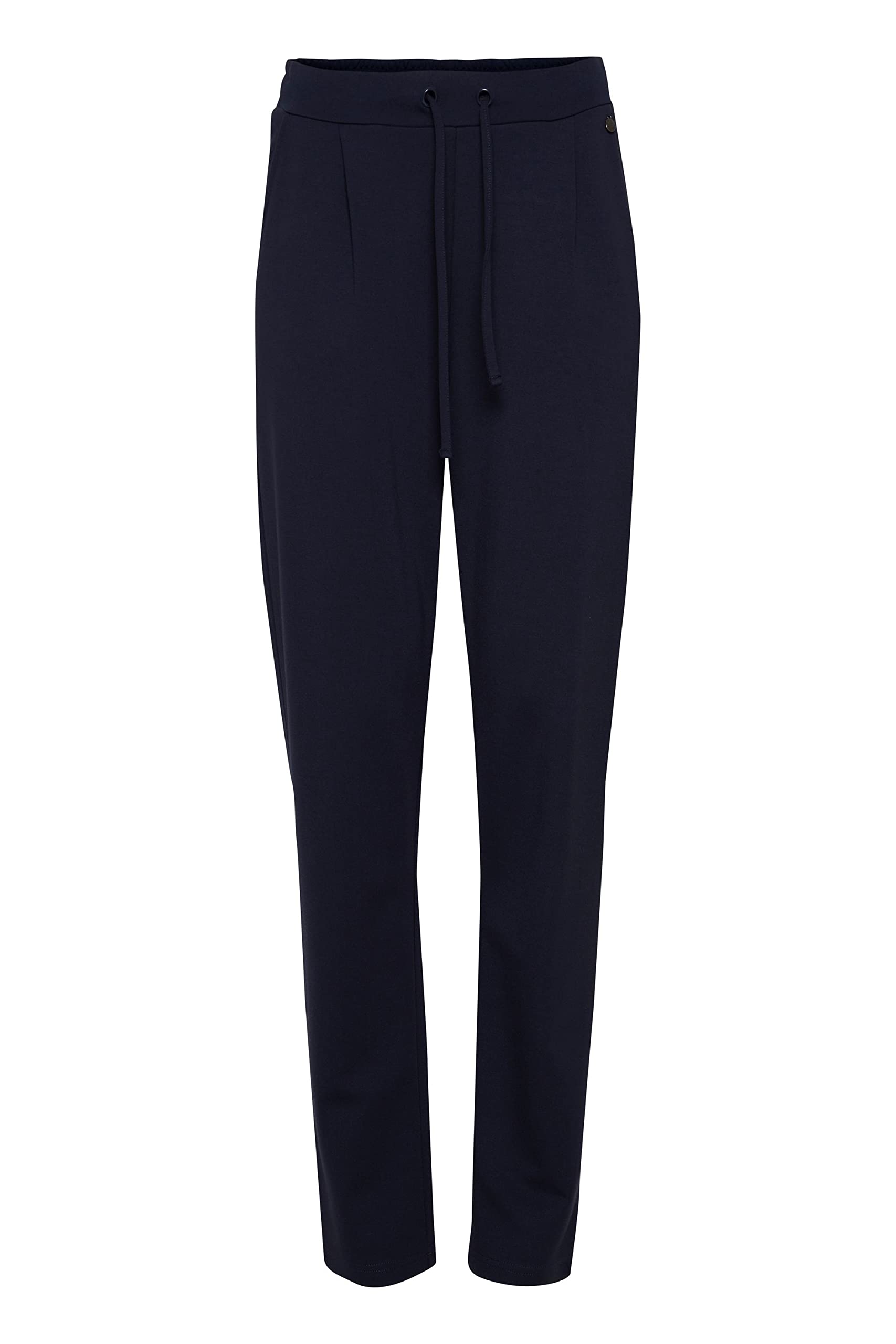 fransa FRZASTRETCH Women's Fabric Chino Trousers Sweatpants Relaxation Trousers with Stretch and Cords Pockets Regular Fit, (Noos) Dark Peacoat (60468), M