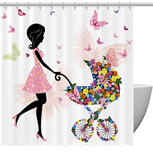 Rideau de douche imperméable contre les projections d'eau 183x183cm - 2