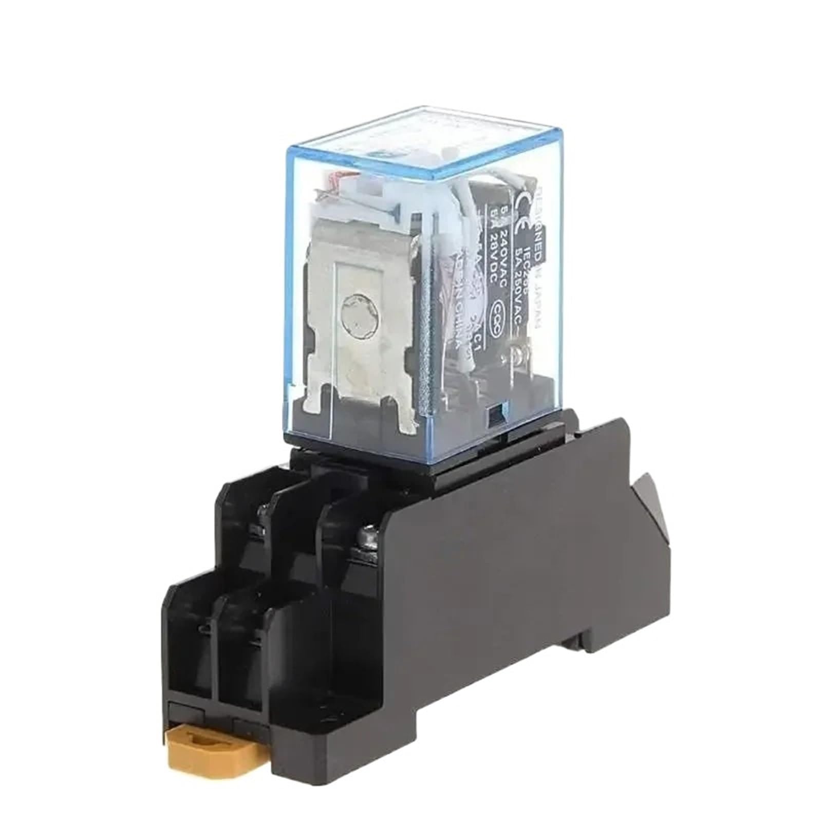 Bobina de relé MY2P HH52P MY2NJ Interruptor de relé electromagnético mini DPDT general con base de zócalo LED CA 110 V 220 V 12 V 24 V(AC 220V)