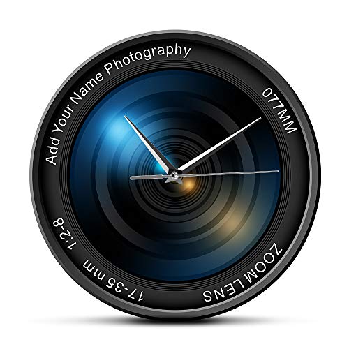The Geeky Days Custom Camera Lens Wall Clock Photography Pictures