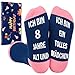 Belloxis Mädchen Geschenke 8 Jahre Socken Damen 35 – 38 Geschenke Mädchen 8 Jahre Stoppersocken Kinds Geburtstag Geburtstagsgeschenk