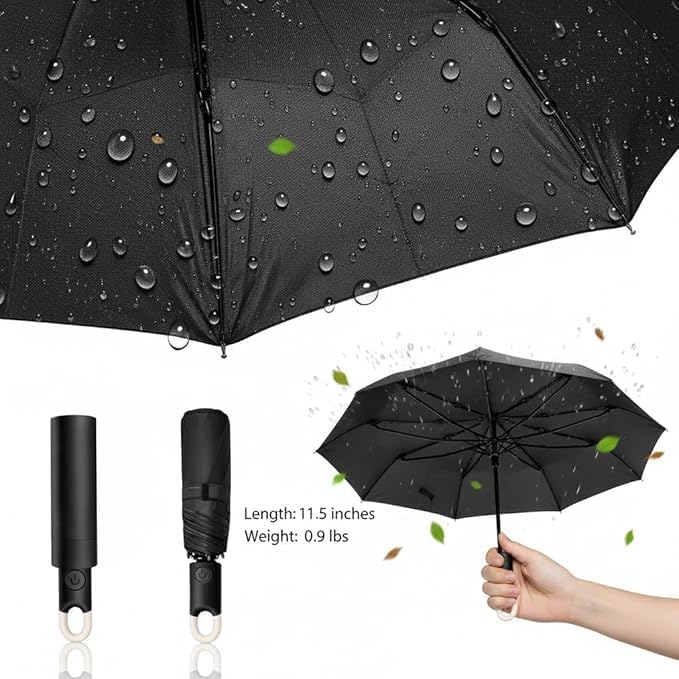 Image of Umbrella for Women | Umbrellas for Men | UV Coated 3 Fold Umbrella for Rain with Auto Open and Close Small Folding Travel-Foldable Windshield
